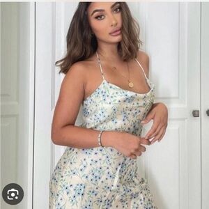 Zara Floral Halter Mini Dress